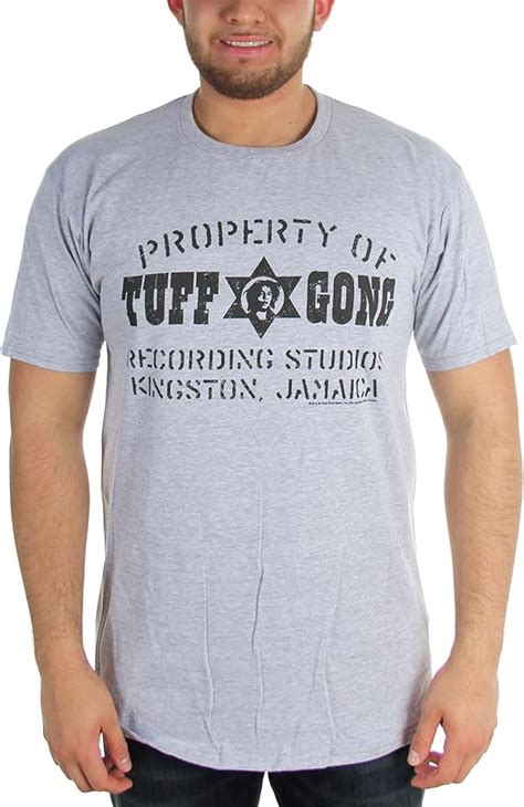 Tuff Gong - Property of Tuff Gong Mens T-Shirt in Heather Grey, XX ...