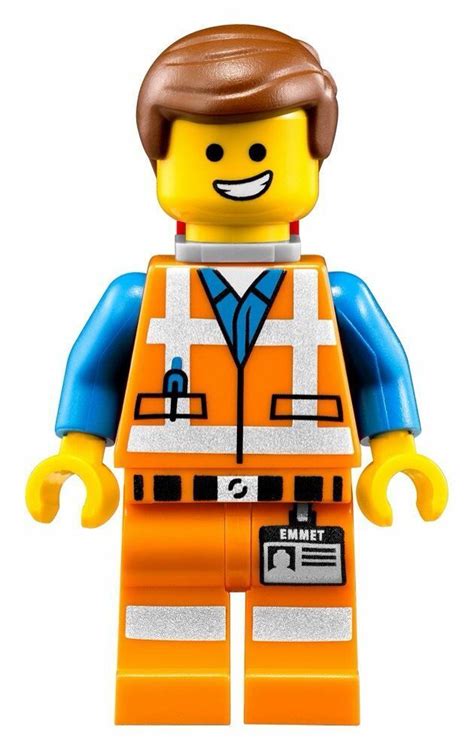 Lego Emmet 70803 Wide Smile with Piece of Resistance The LEGO Movie ...