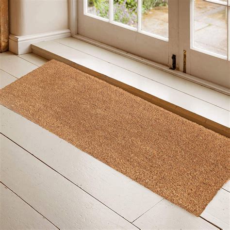 Plain Natural Coir Floor Mat with Anti-Slip Backing | Entrance Door ...