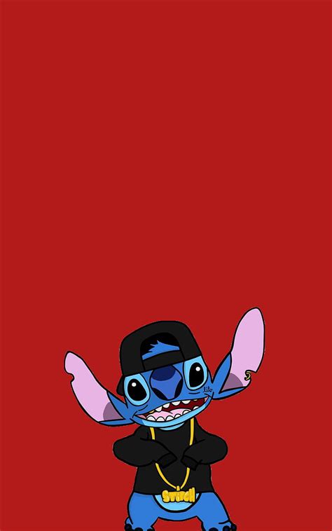 2K free download | Gangsta stitch, red, HD phone wallpaper | Peakpx