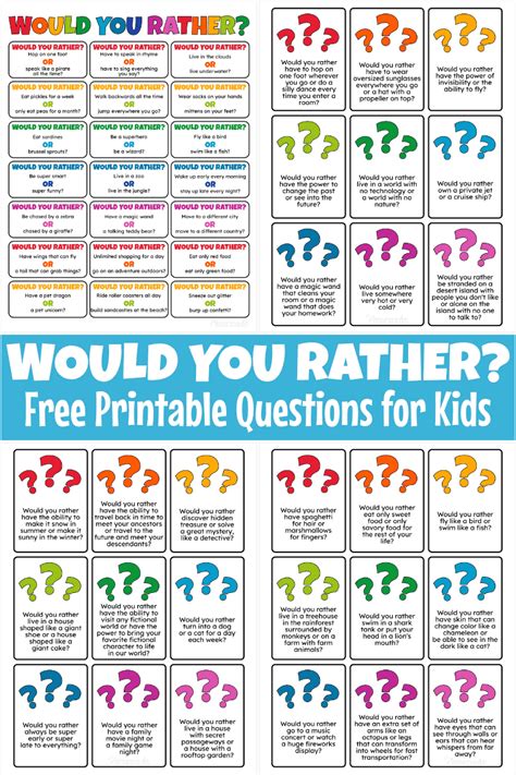 200 Fun & Thought-Provoking Would You Rather Questions for Kids