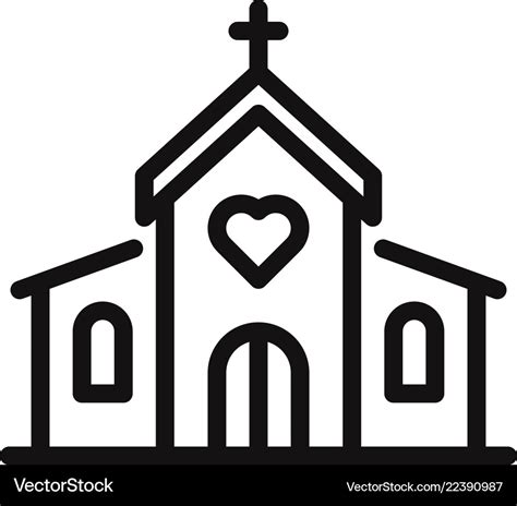 Church icon Royalty Free Vector Image - VectorStock