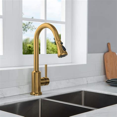 WOODBRIDGE Ruth Single-Handle Pull-Down Sprayer Kitchen Faucet with ...