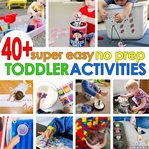 100+ Easy Activities for Toddlers, Preschoolers, and Kids - Busy Toddler