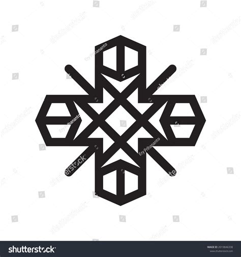 Islamic Geometric Pattern Logo Icon Stock Vector (Royalty Free ...