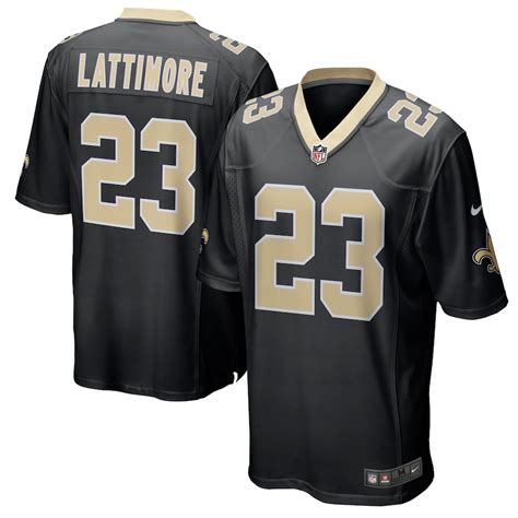 Nike Marshon Lattimore New Orleans Saints Black Game Jersey