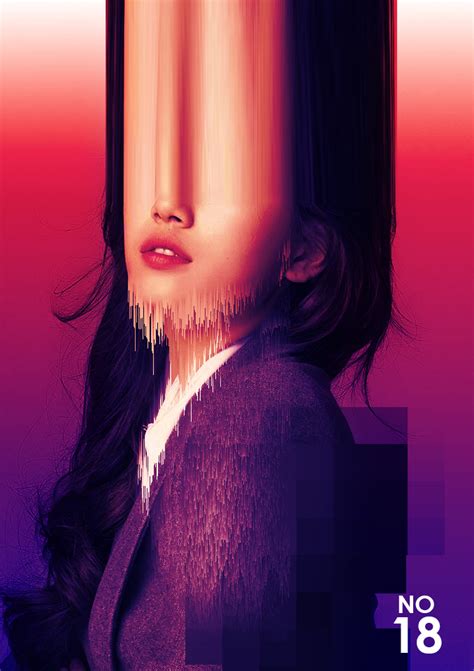 Free Download Aesthetic Glitch Effect - PSD File