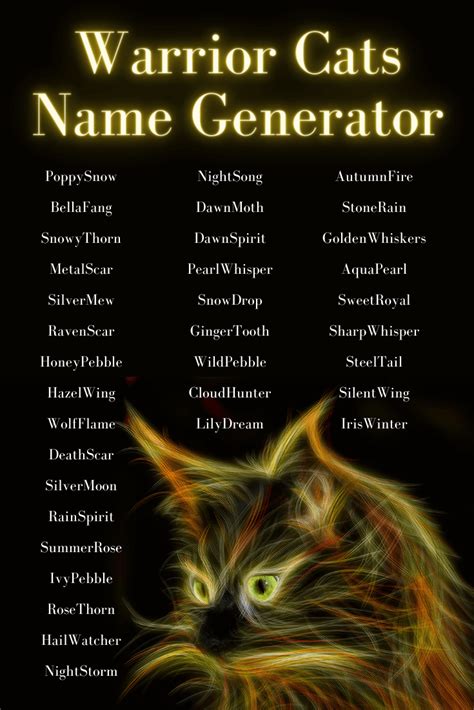 Warrior Cats Name Generator | Imagine Forest