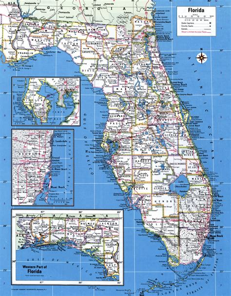 Printable Florida County Map