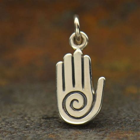 Sterling Silver Healing Hand Charm