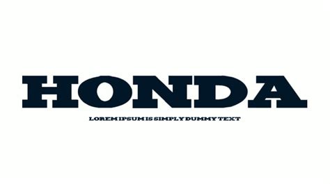 Honda Font : Download Free for Desktop & Webfont