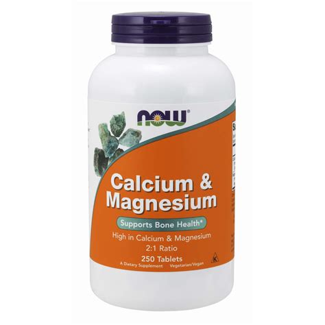 NOW Supplements, Calcium & Magnesium 2:1 Ratio, High Potency, Supports ...