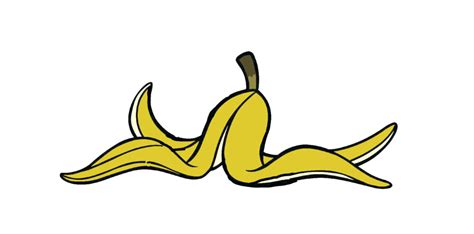 Banana Peel Clipart PNG - PNG Mart