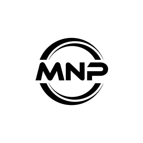 diseño de logotipo de letra mnp en ilustración. logotipo vectorial ...