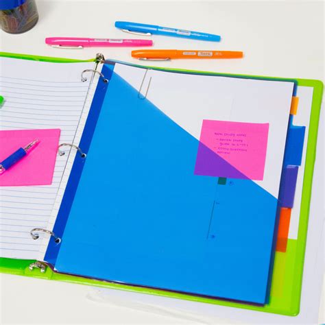 BAZIC Pockets Dividers w/ 5-Insertable Color Tabs Bazic Products