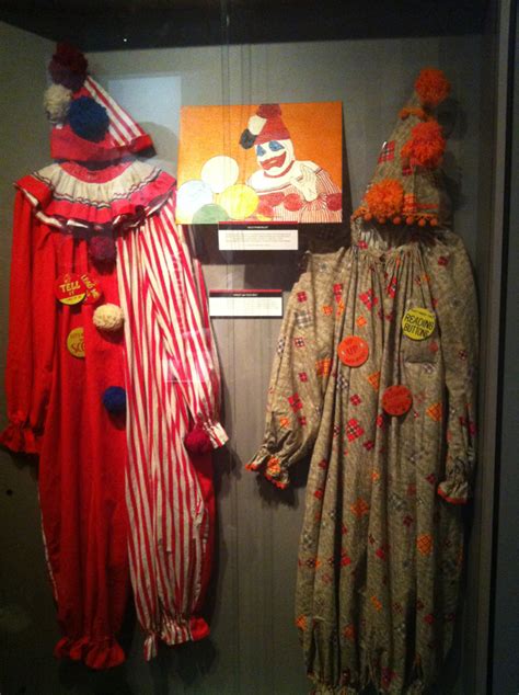 John Wayne Gacy’s clown costumes and self portrait...