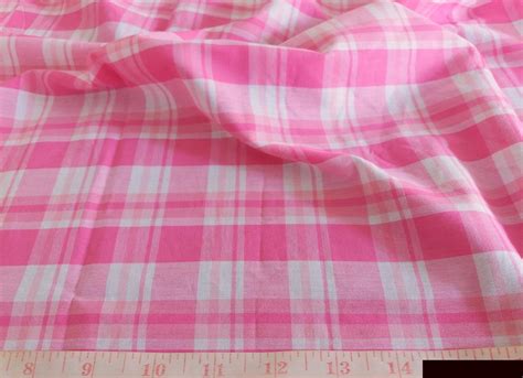 Madras Plaid Fabric made of cotton, for children's and pet clothing.