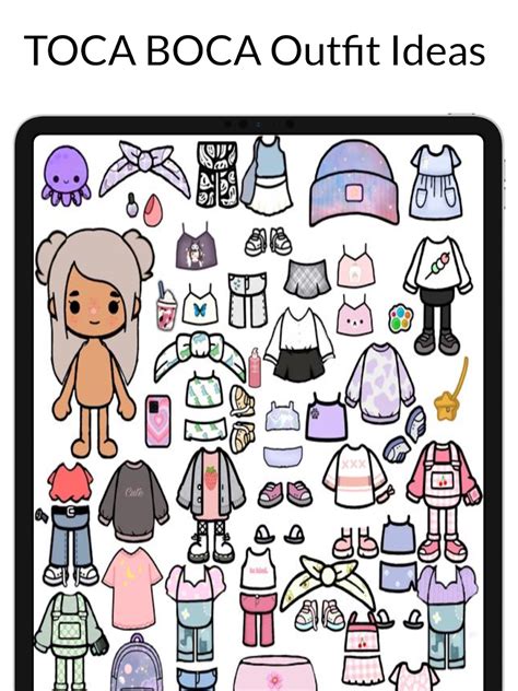 Color Toca Boca Paper Doll And Clothes Toca Boca Papercraft ...