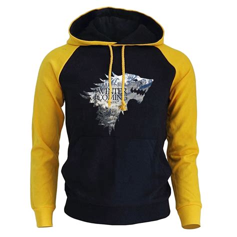 Game Of Thrones Hoodies For Men 2019 Spring Hooded Hoodie Wolf Stark ...