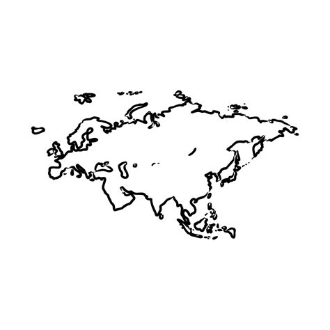 eurasia map vector sketch 7312424 Vector Art at Vecteezy