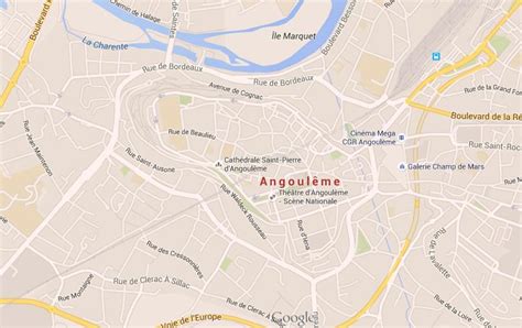 Map of Angouleme