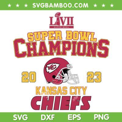 Chiefs Super Bowl 2023 Champions SVG