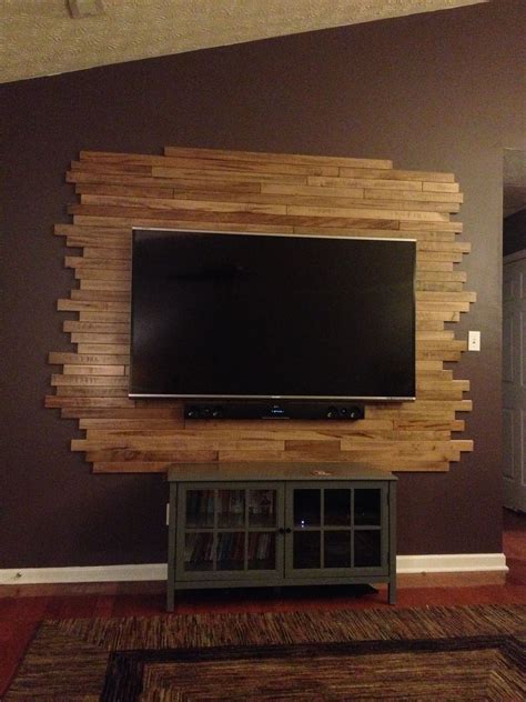 Wood TV Wall Mount Ideas for Living Room, Awesome Place of Television ...