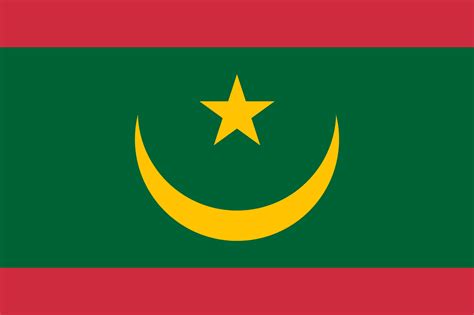 Mauritania flag vector - Country flags