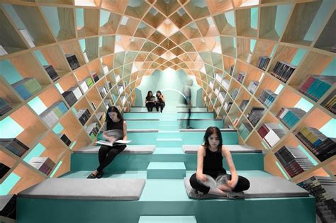 WAN INTERIORS:: Conarte Library by Anagrama in Monterrey | Architecture ...