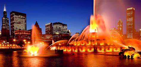 Buckingham Fountain lights show