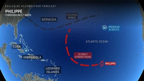 Tropical Storm Philippe becomes 16th named storm of the 2023 Atlantic ...