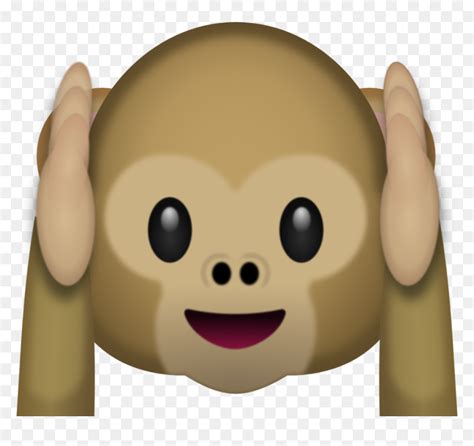 Monkey Emoji Transparent - 3 Monkeys Emoji Png, Png Download - vhv