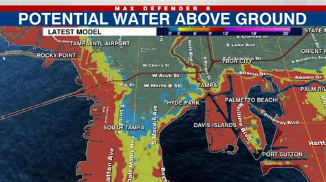 SURGE POTENTIALS: How much water your neighborhood could see during ...