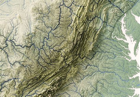 Hydrologic Map of the United States of America Stream | Etsy