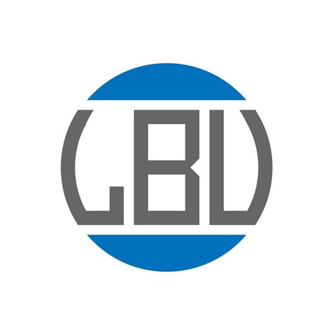 diseño de logotipo de letra lbu sobre fondo blanco. concepto de ...