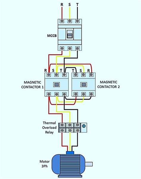 Single Phase Reversing Motor Schematic