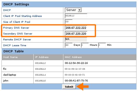 Huawei Router Configuration – OpenDNS