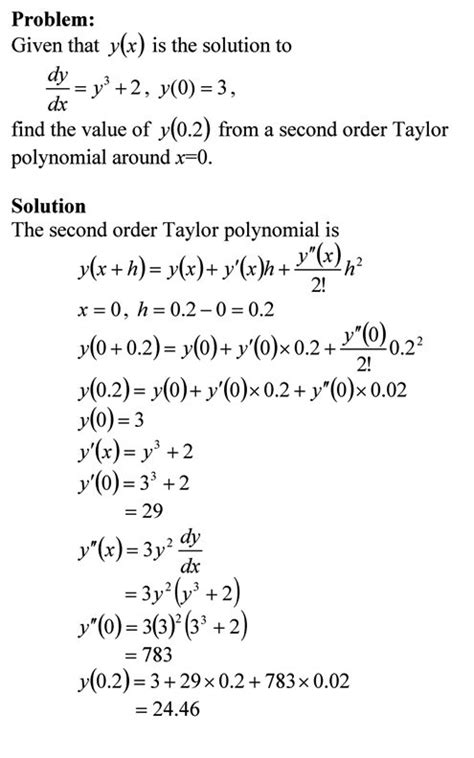 Taylor Series – Numerical Methods Guy