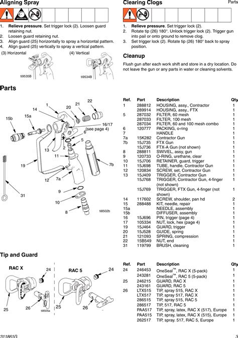 Graco Inc 311861G Users Manual Contractor And FTx Gun, English