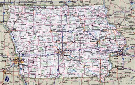 State Of Iowa Map Road | D1Softball with regard to Printable Iowa Road ...