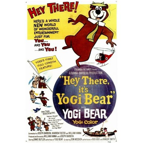 Hey There, It's Yogi Bear Movie Poster (11 x 17) - Walmart.com ...