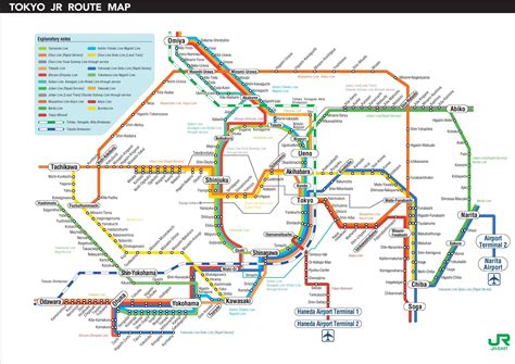 Tokyo JR map | Tokyo map, Map, Train map