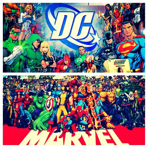 Marvel Comics Vs Dc Comics Characters Marvel Dc Vs Universe Approaches ...