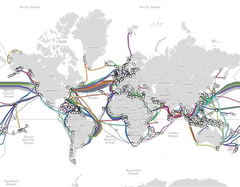 Submarine Cable Map : r/MapPorn