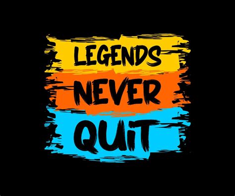 Legends Never Quit, vector typography t-shirt design, digital screen ...