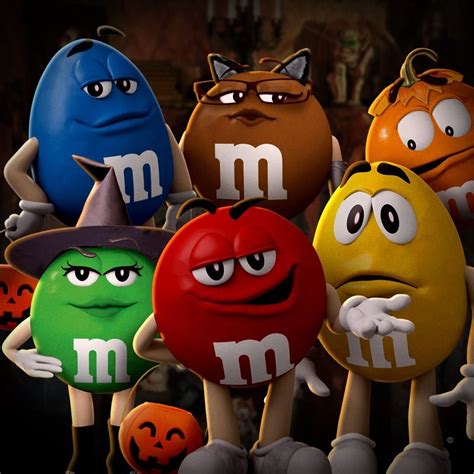 Cute M&M Characters for Halloween