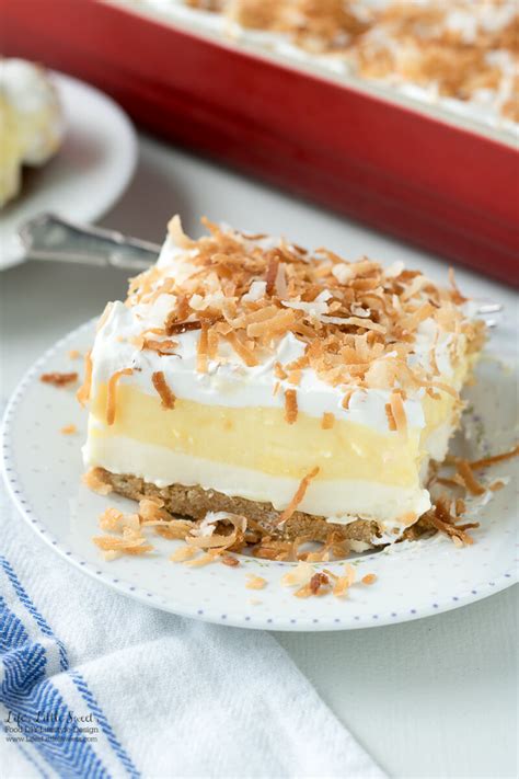 Perfect Coconut Cream Lush Dessert Recipe - Life's Little Sweets