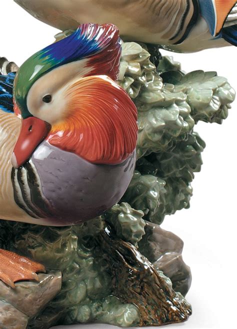 Mandarin Ducks Sculpture. Limited Edition - Lladro-USA