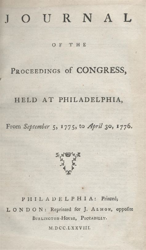 Bonhams : AMERICA - THE CONTINENTAL CONGRESS Extracts from the Votes ...