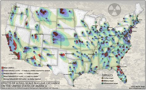 Effects of a Full Scale Nuclear War in the United States — Halcyon Maps